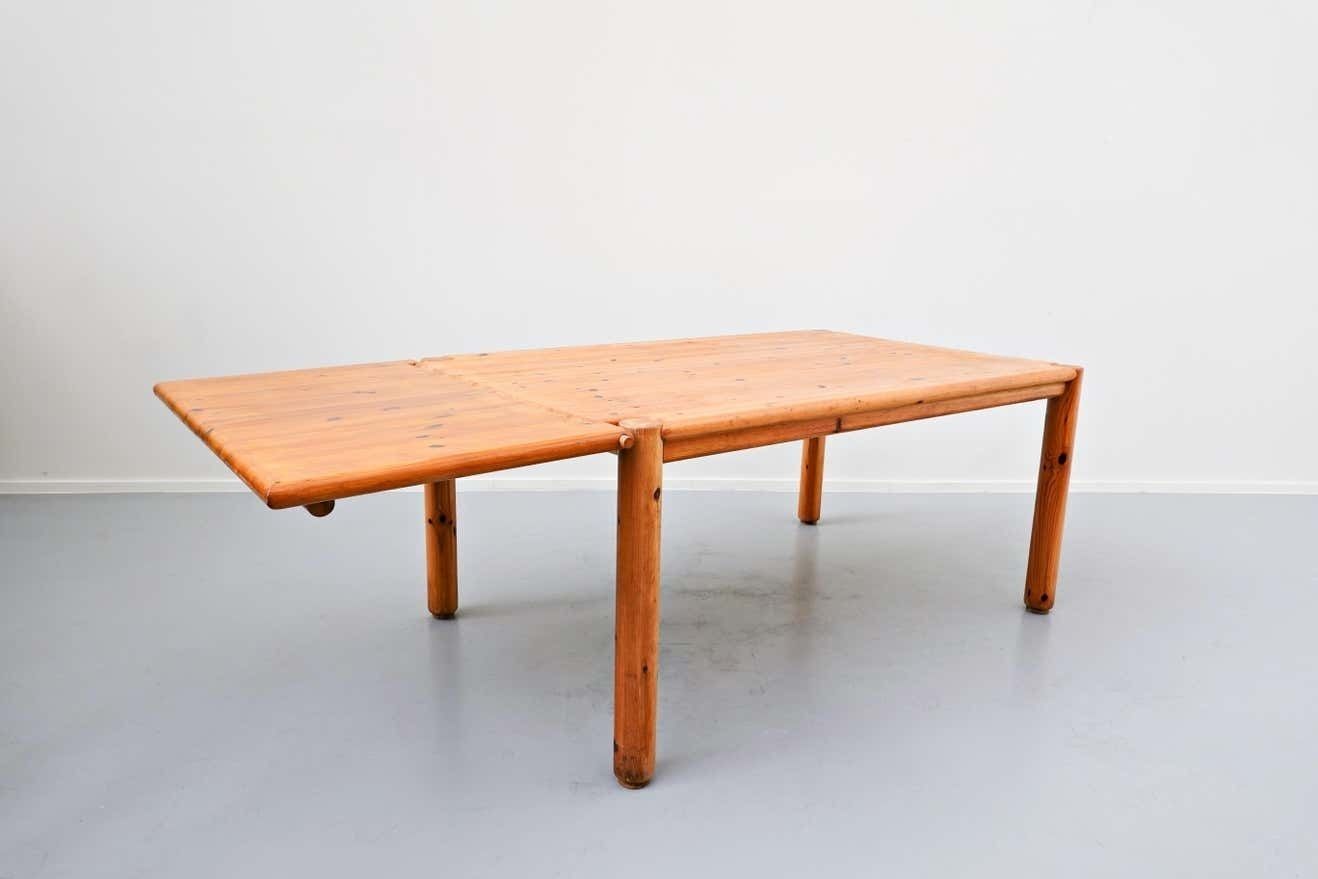 Extendable Pitchpin Dining Table, 1970s photo Furniture