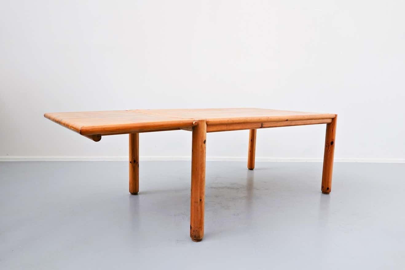 Extendable Pitchpin Dining Table, 1970s photo 1571.0