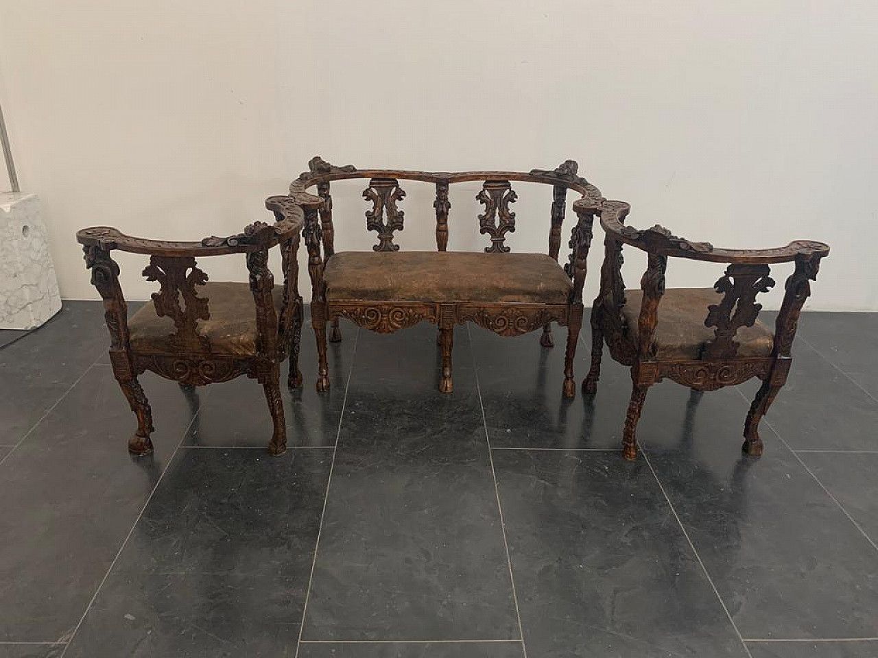 Neo Renaissance Modular Living Room Set, Late 19th Century photo for sale