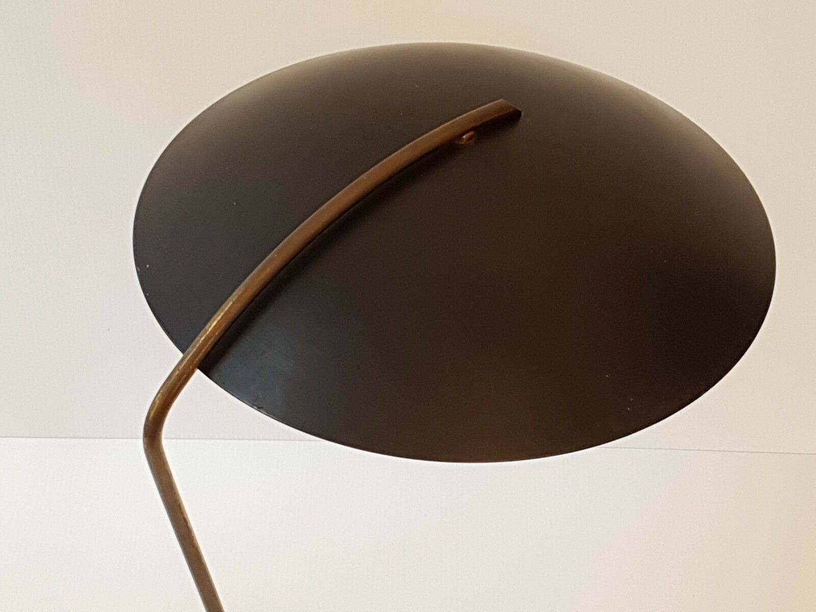 Vintage Table Lamp House Arlus 1950 Brass & Steel 50s 50s Rockabilly photo Lighting