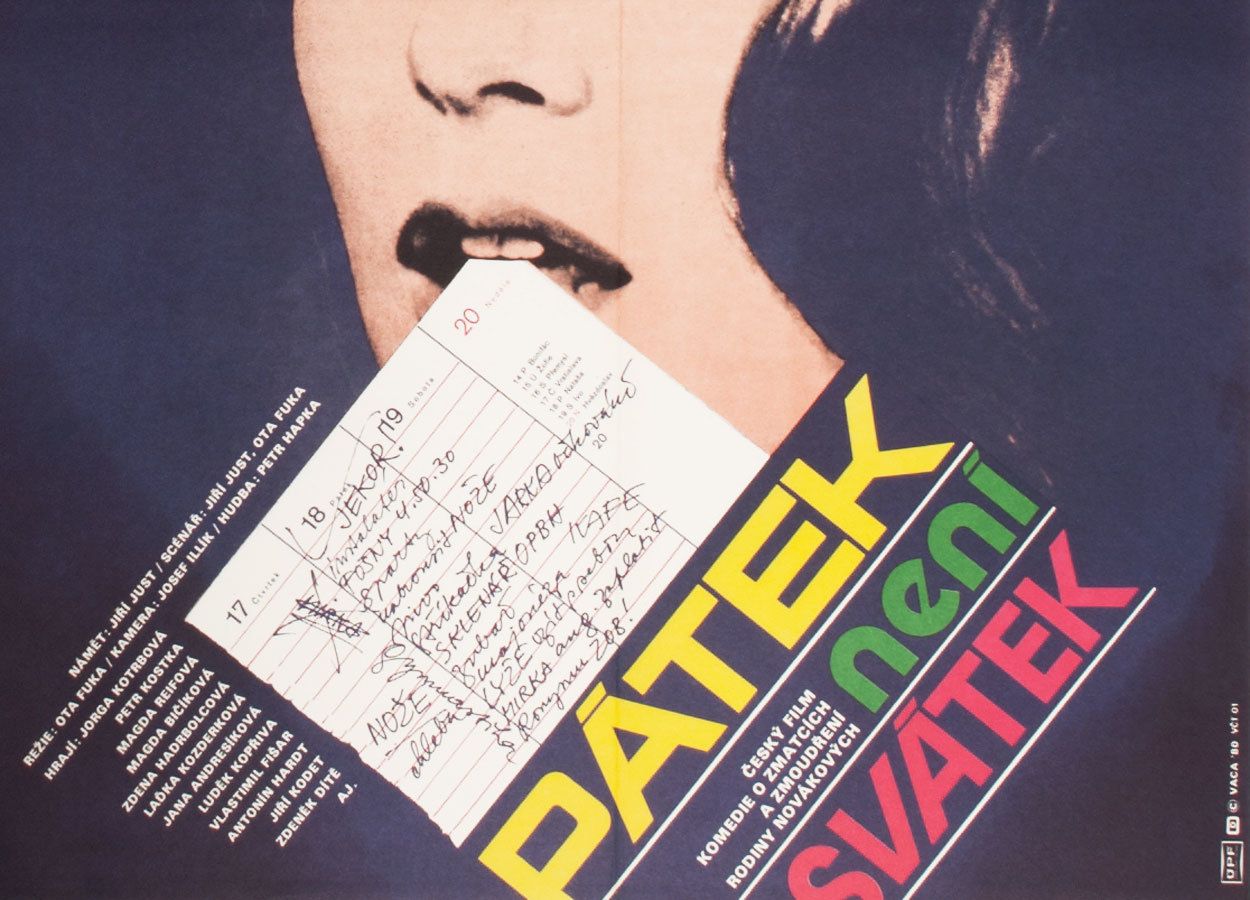 Movie Poster, Friday Is No Holiday, Karel Vaca, 1980 photo for sale