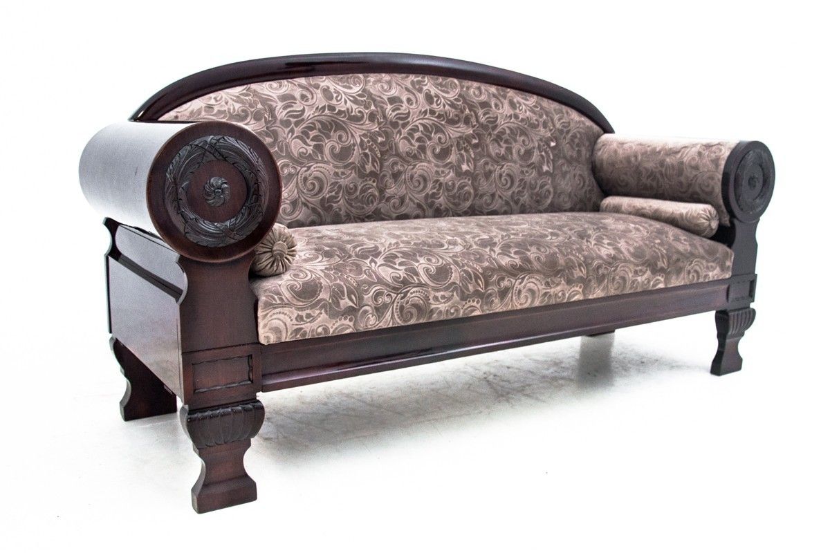Antique Sofa, Northern Europe, Circa 1890. After Renovation. photo furniture
