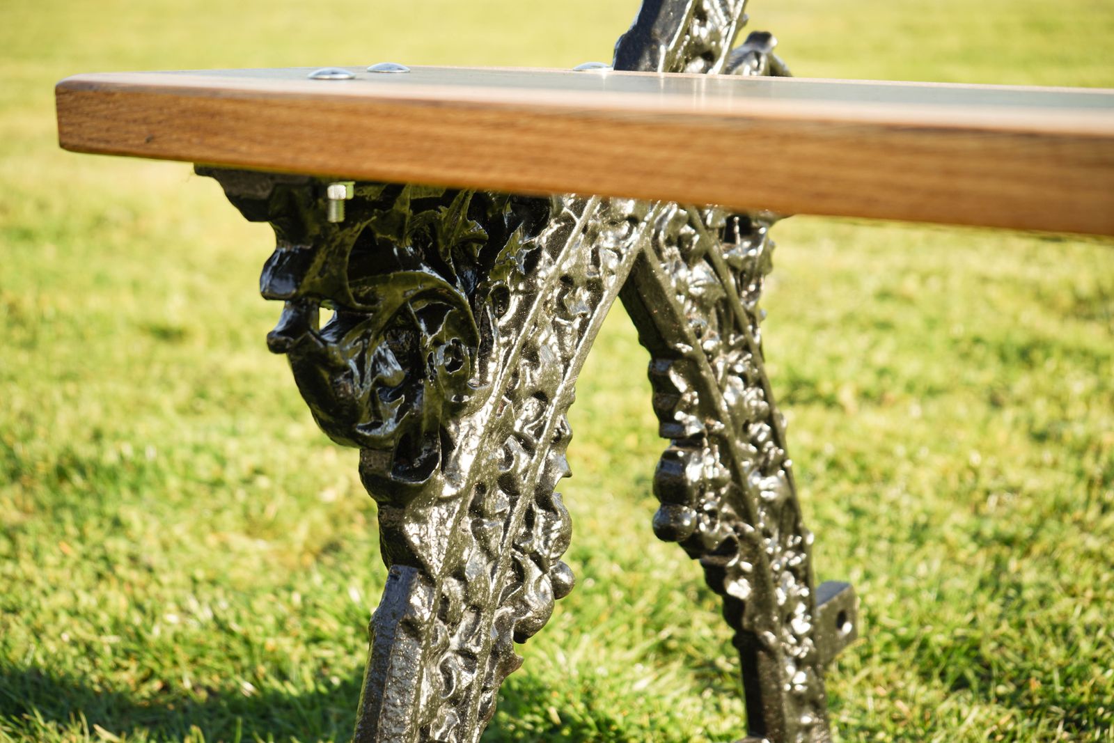 Early Gothic Revival Cast Iron Garden Bench Designed By A.W.N. Pugin photo furniture