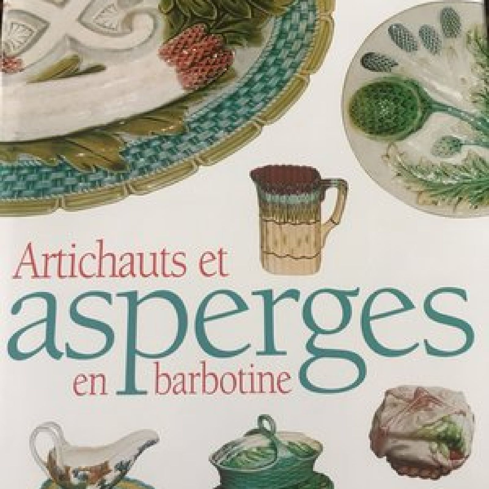 French Antique Majolica Asparagus Server photo furniture