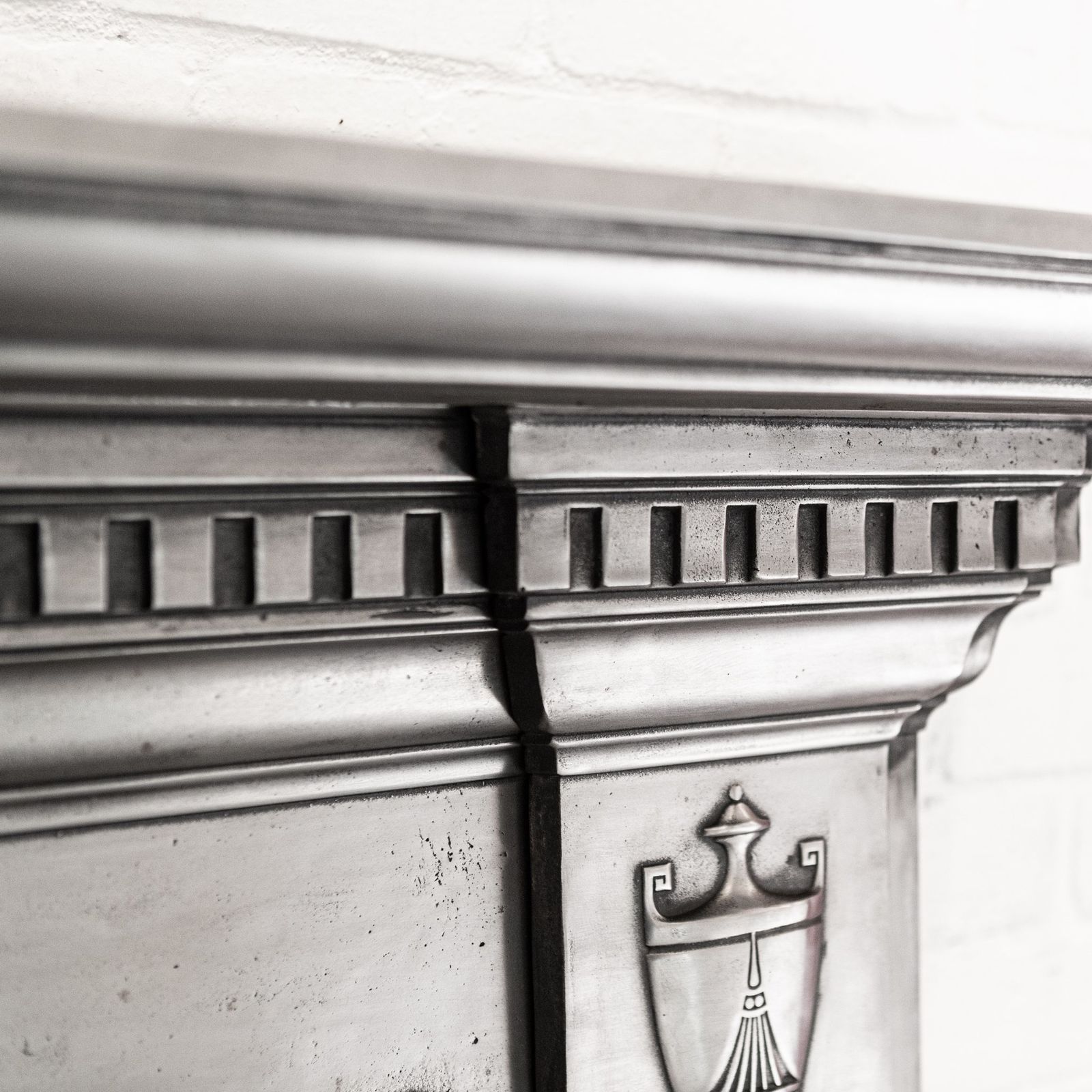 Antique Polished Cast Iron Fireplace Surround photo buy