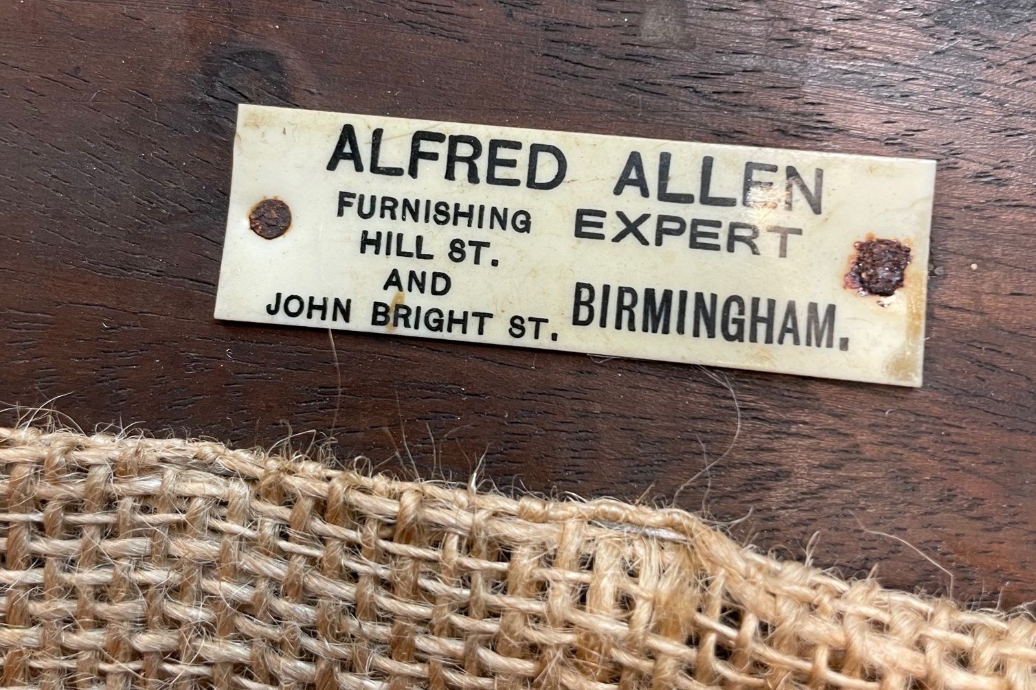 5950.0 Set Of Ten Mahogany Armchairs By Alfred Allen Of Birmingham photo