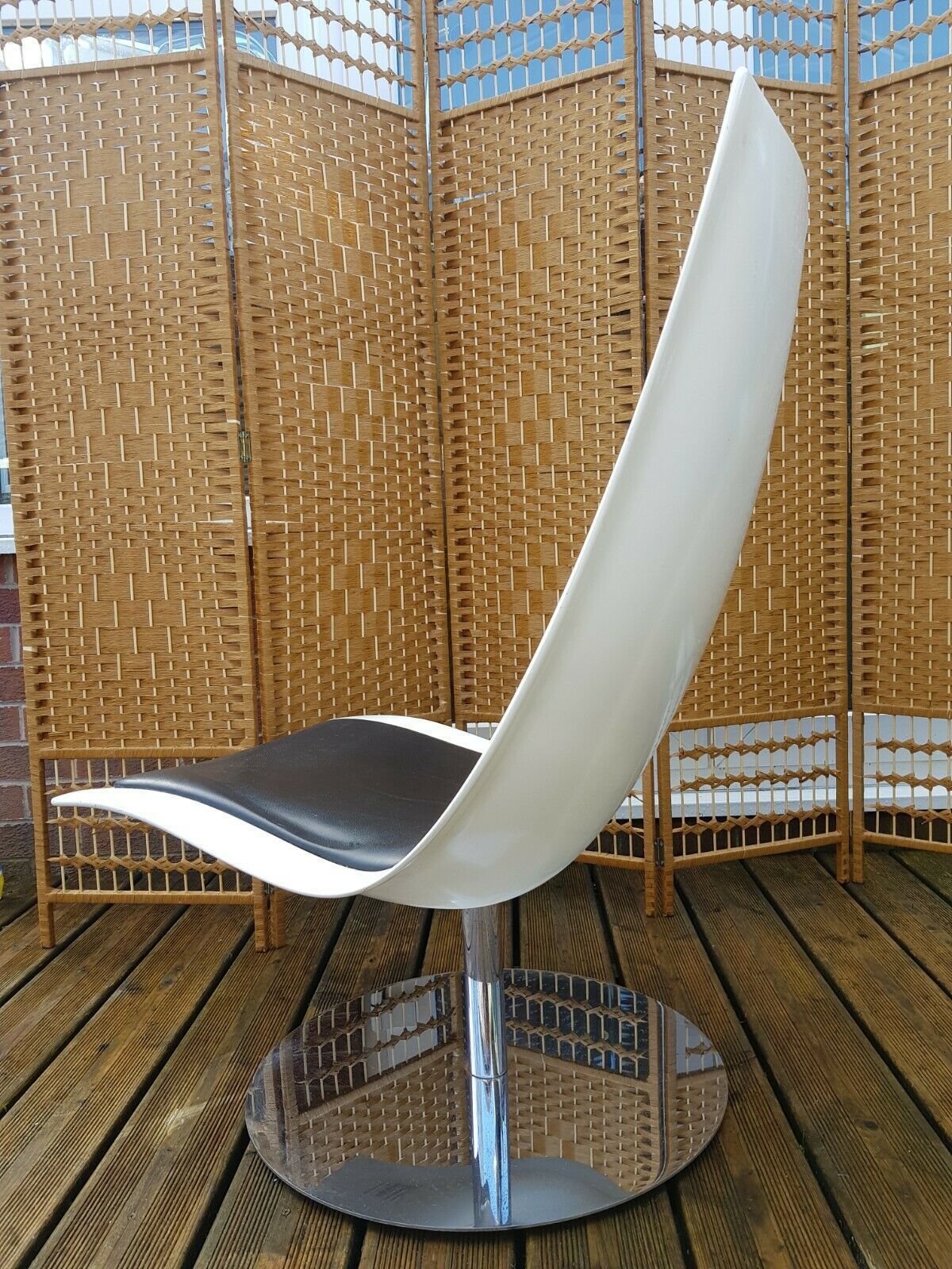 A Very Rare Xpo Mid Century Swivel Chair In Lacquered Steel photo Furniture