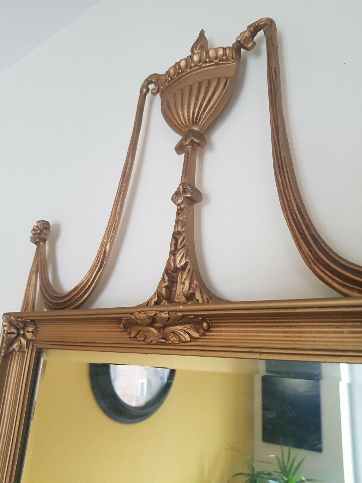 A Stunning Pair Of Adam Style Mid Century Gilt And Bevel Glass Mirrors photo furniture