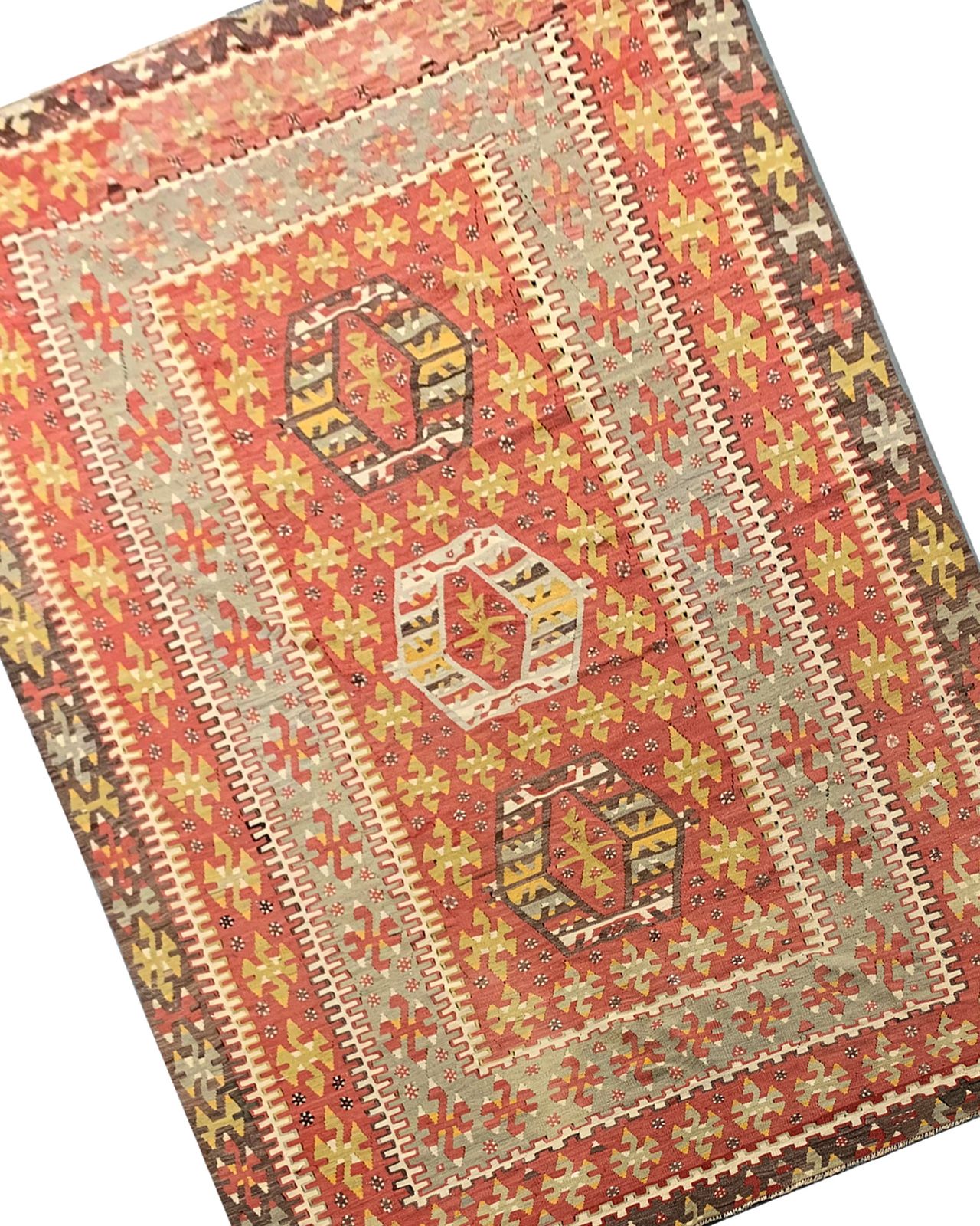 Rare Handmade Flatwoven Turkish Kilim Rug, Oriental Wool Rug  160x200cm photo buy
