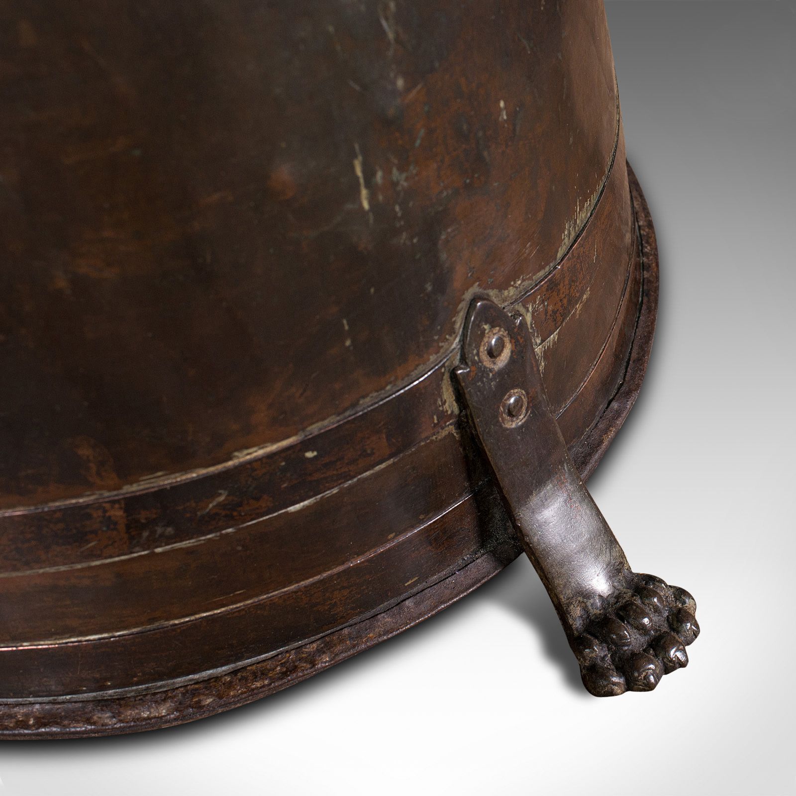 Home Fixtures Antique Beehive Fireside Store, Copper, Fire Bucket, Coal Bin, C.1850 photo