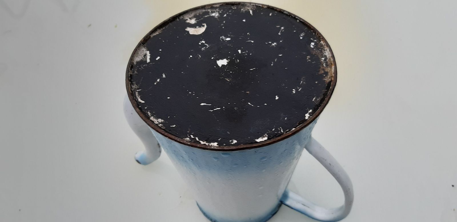 photo furniture 19th Century Enamelled Coffee Maker
