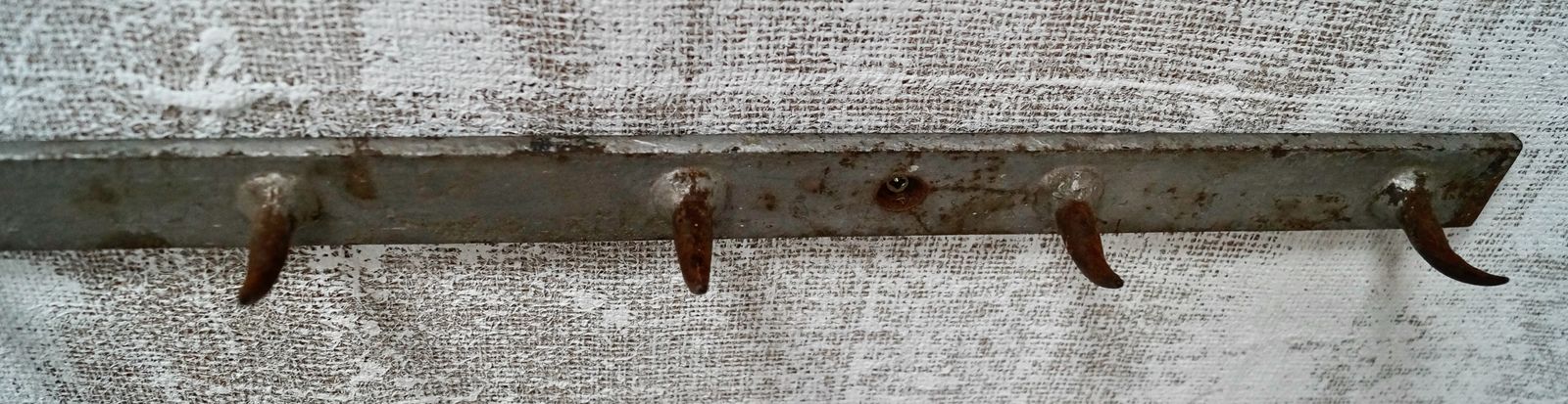 Antique French Cast Iron Butchers Hooks photo vinterior