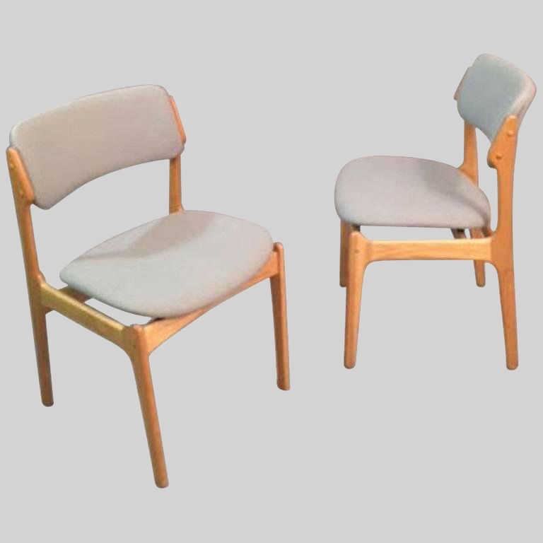 1960s Erik Buch Set Of 12 Model 49 Oak Dining Chairs For Odense Maskinsnedkeri photo furniture