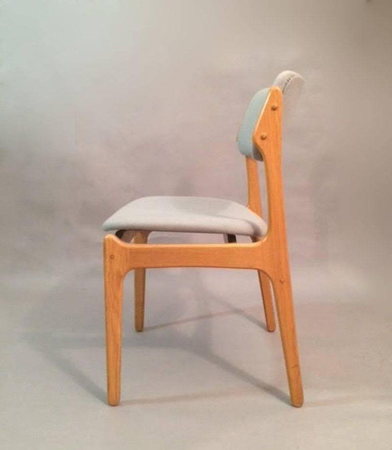 1960s Erik Buch Set Of 12 Model 49 Oak Dining Chairs For Odense Maskinsnedkeri photo 7800.0
