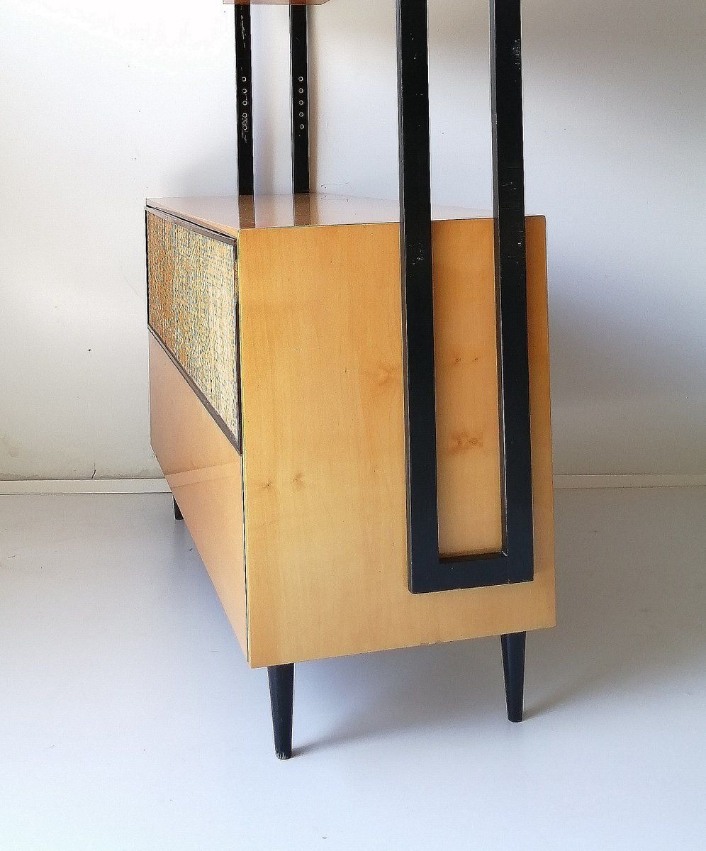 580.0 Mid Century Wandmeubel, Jaren 1970, Esdoorn photo