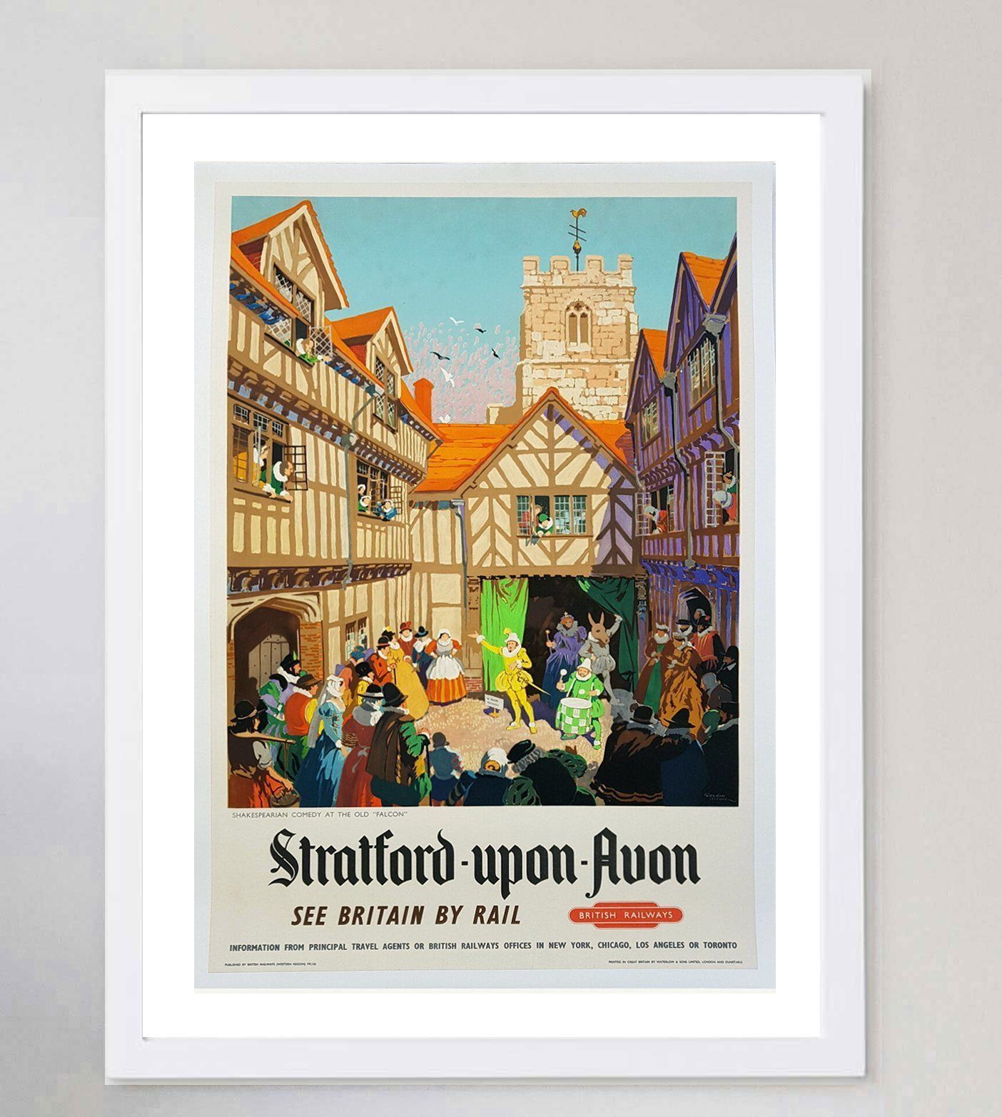 Statford Upon Avon British Railways, Original Vintage Poster photo for sale