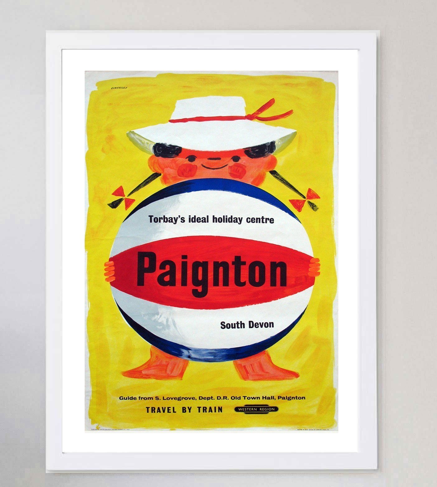 Paignton British Railways, 1960s, Original Vintage Poster photo for sale