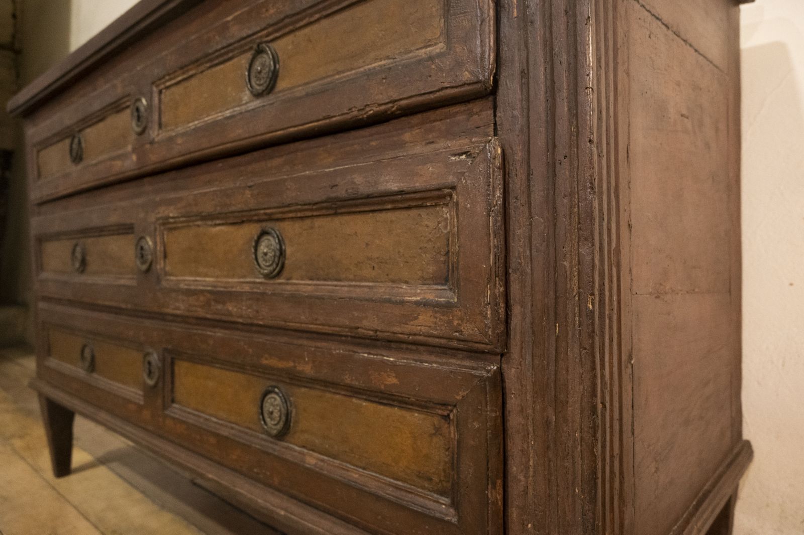 Louis XVI Original Painted Commode   Chest Of Drawers photo vinterior