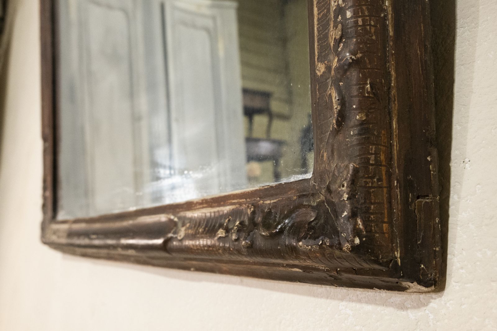 Large 18th Century Italian Painted Rococo Overmantel Wall Mirror photo 4250.0