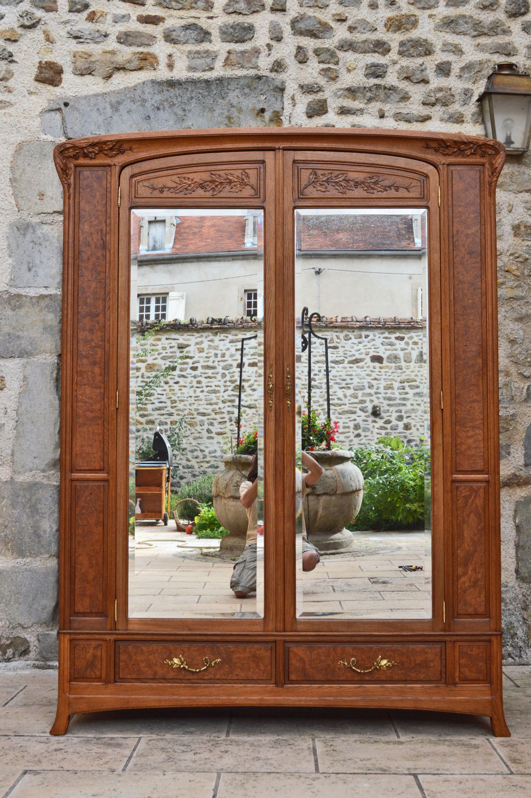 Art Nouveau Carved Bedroom Set, Attributed To Louis Majorelle photo buy