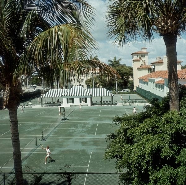 ' Everglades Tennis Club ' By Slim Aarons Oversized C Type
