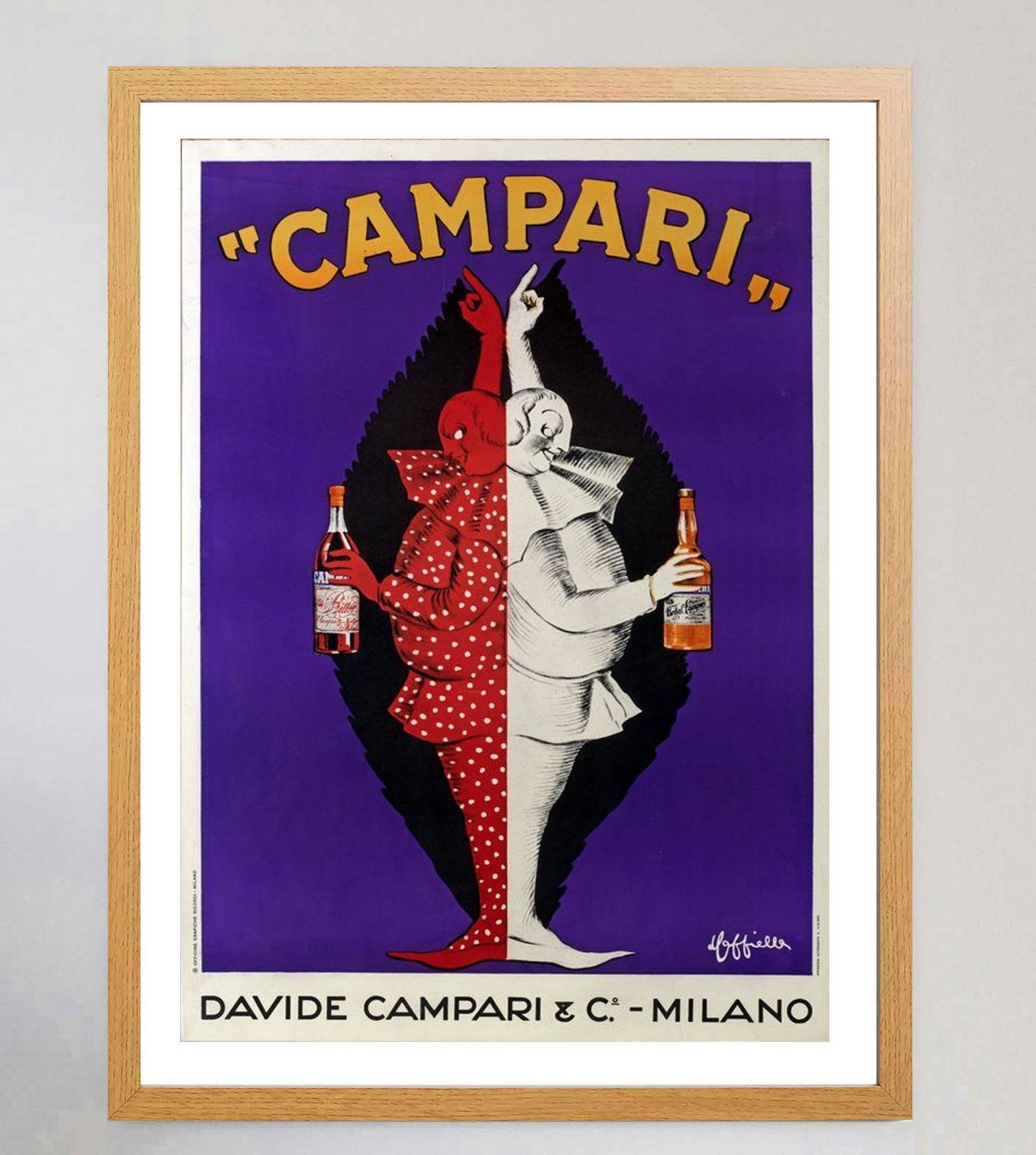 Campari Leonetto Cappiello, 1950s Original Vintage Poster photo Art