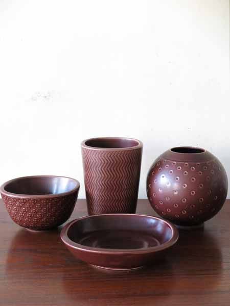 Vases Marselis By Nils Thorsson For Royal Copenhagen, 1950s, Set Of 4 photo furniture