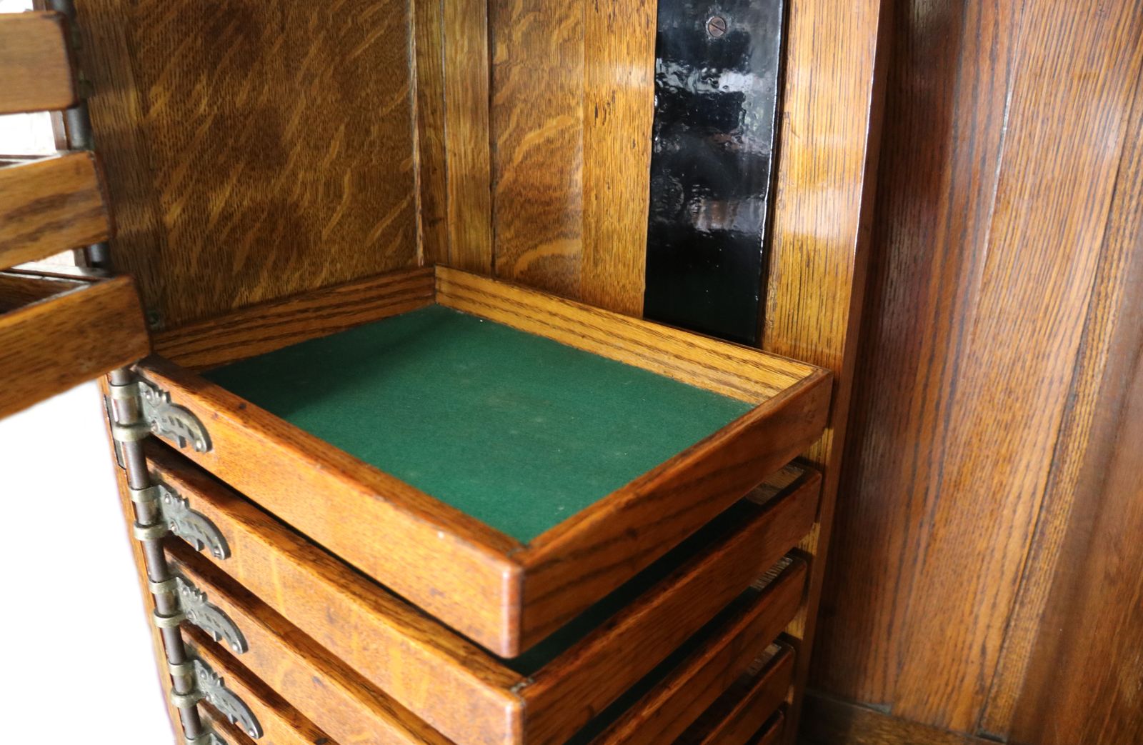 This Late 19th Century Oak Combination Dentist’s Cabinet photo for sale