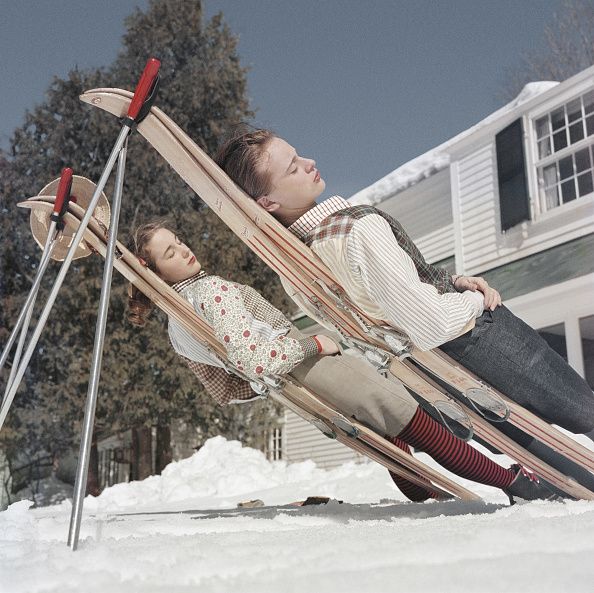 ' New England Skiing ' By Slim Aarons Oversized C Type