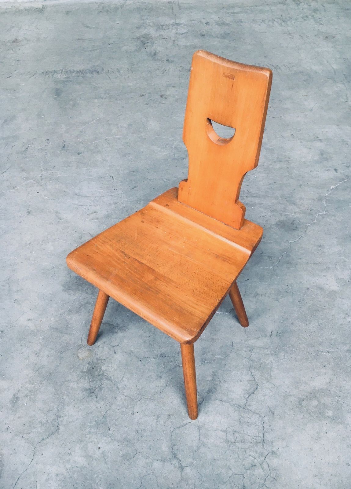 Vintage Belgische Brutalist Design Pub Café Stoelen Set Van Torck, België Ca. Jaren 1960 photo vintage