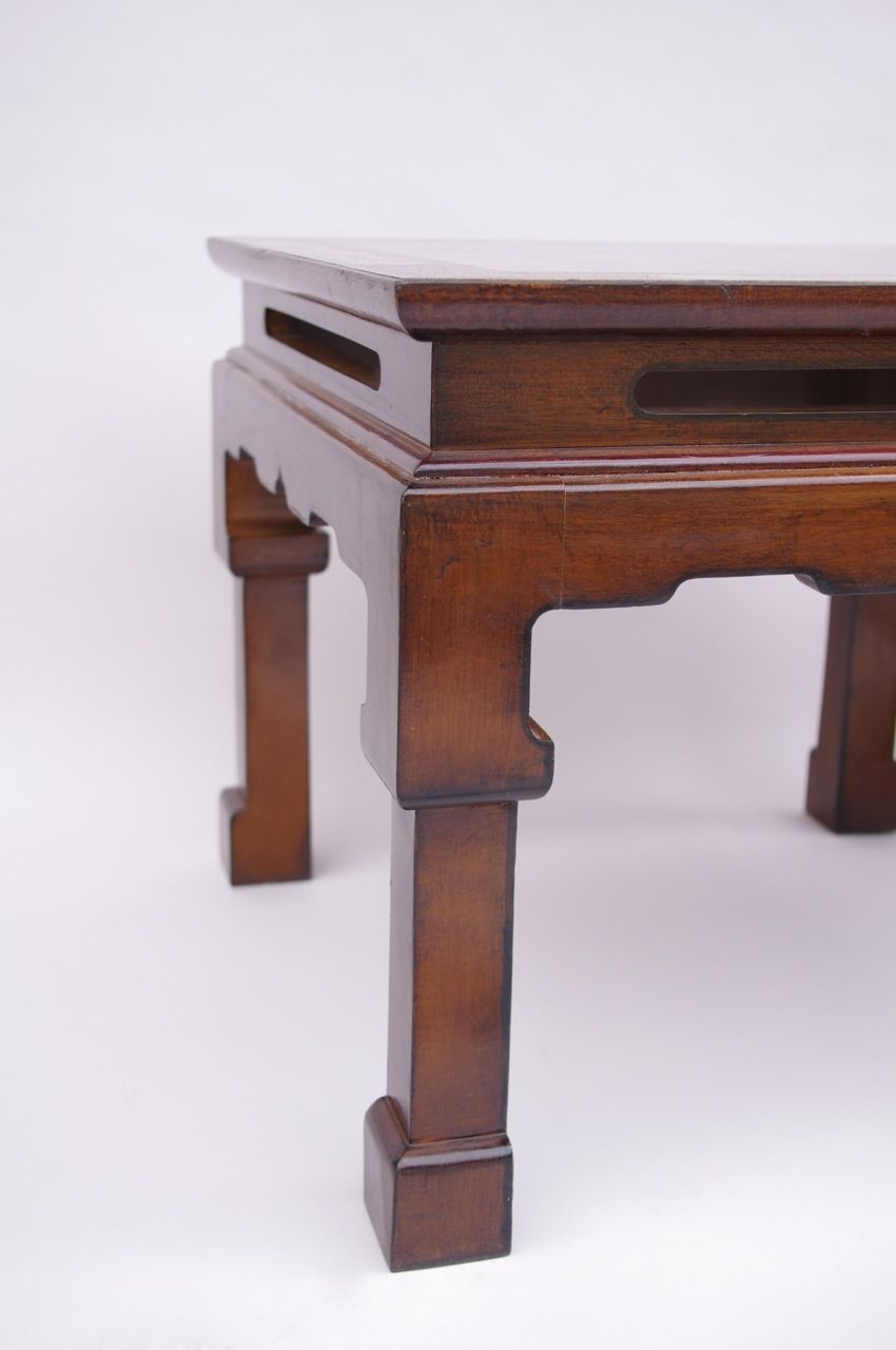 Pair Of Chinese Lacquered Wood End Tables, Circa 1950 photo furniture