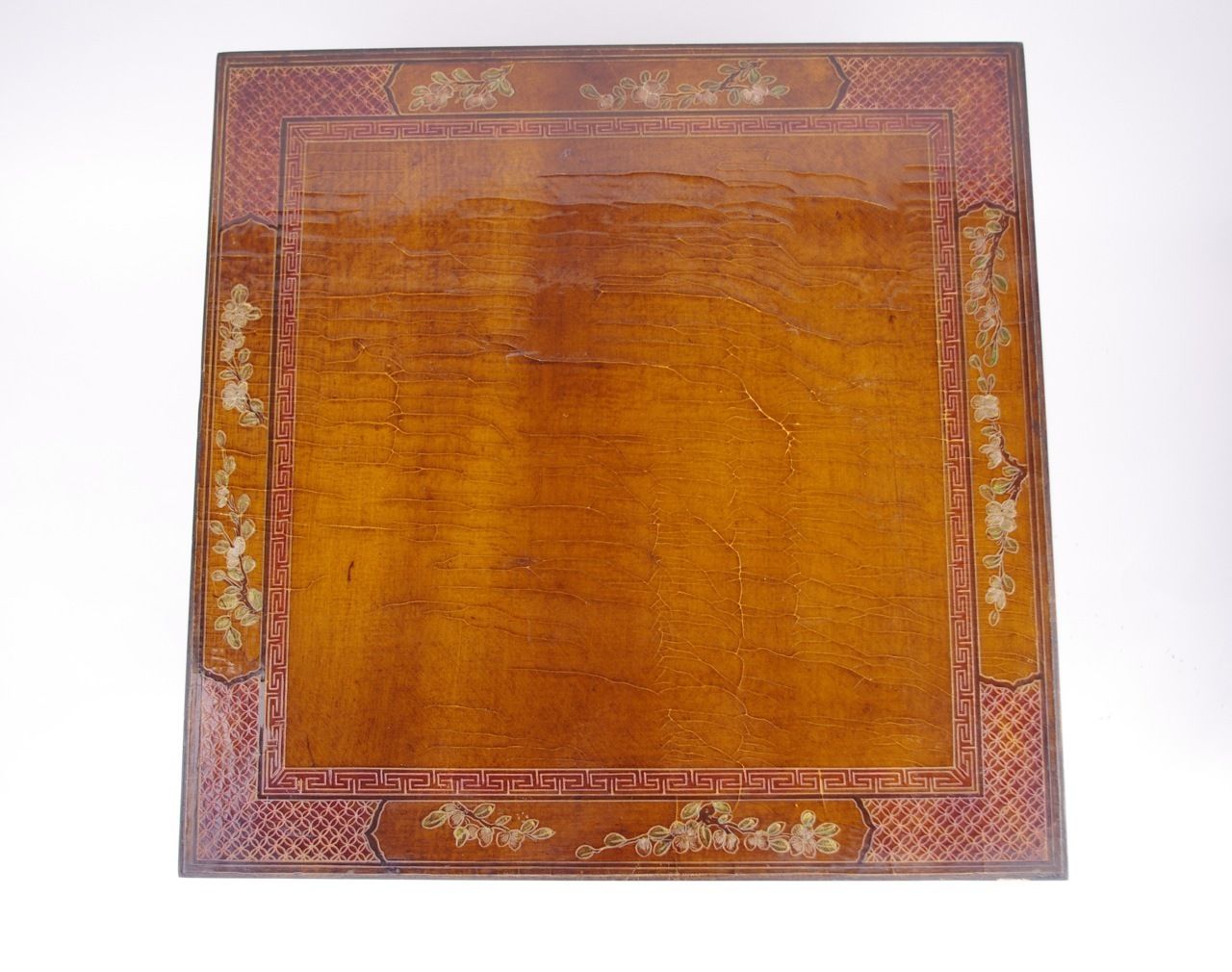 Pair Of Chinese Lacquered Wood End Tables, Circa 1950 photo buy