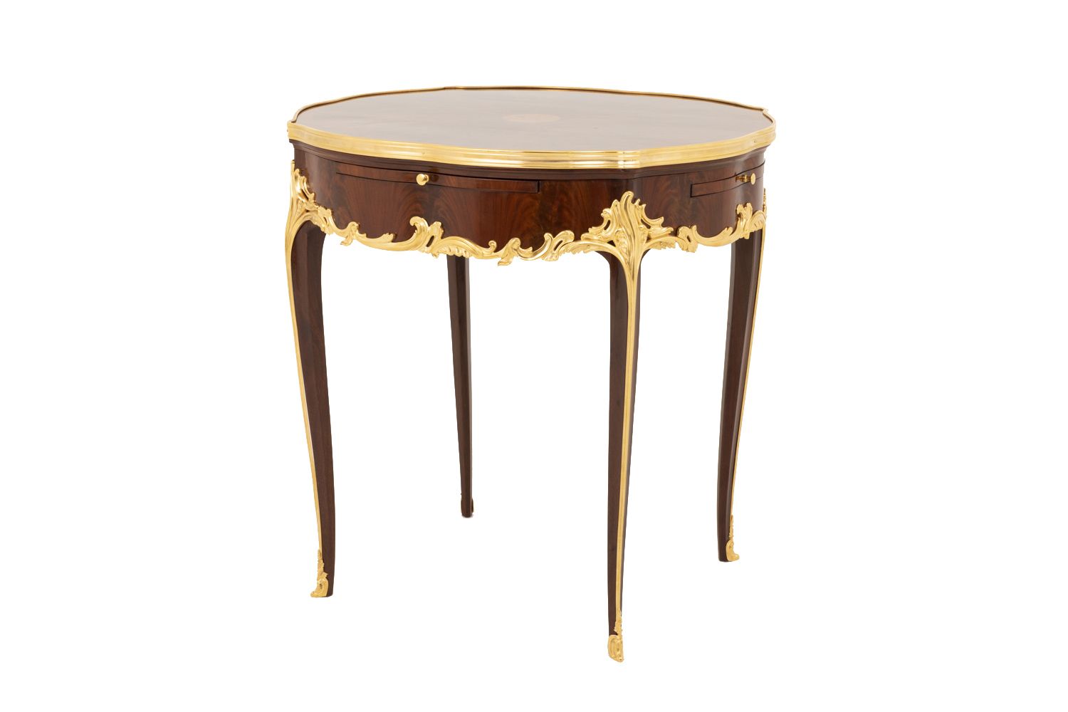 Louis XV Style Bouillotte Table In Violet Wood, Late 19th Century