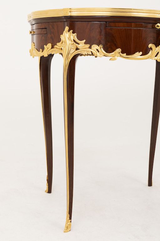 Louis XV Style Bouillotte Table In Violet Wood, Late 19th Century photo 5775.0