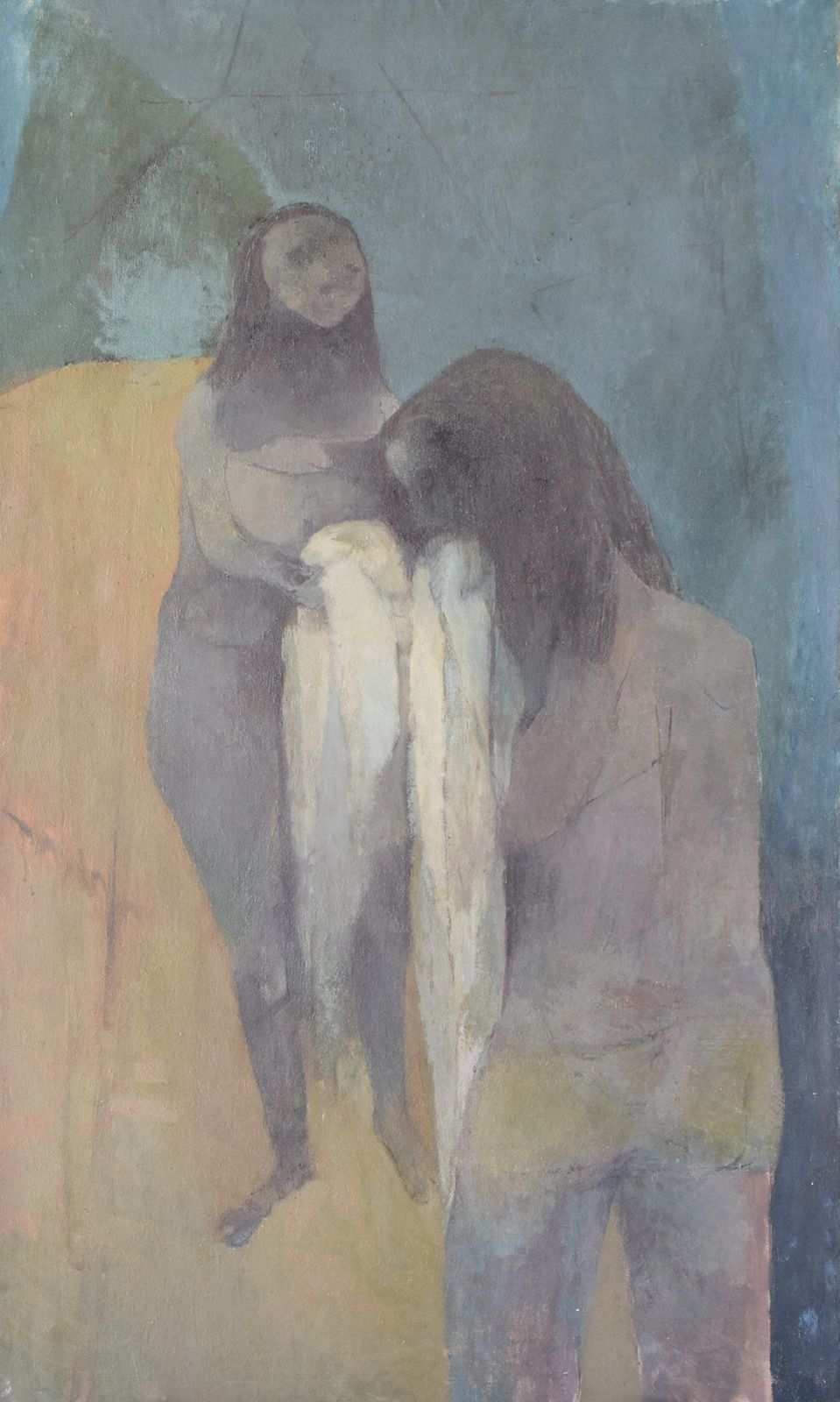 Volgeling Van Keith Vaughan – Naoorlogs Schilderij Van Badende Figuren photo 10178.0