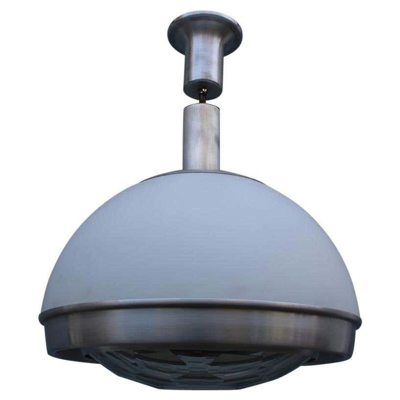Pia Guidetti Crippa Chandelier For Lumi Italian Design White Silver Diamond Lens