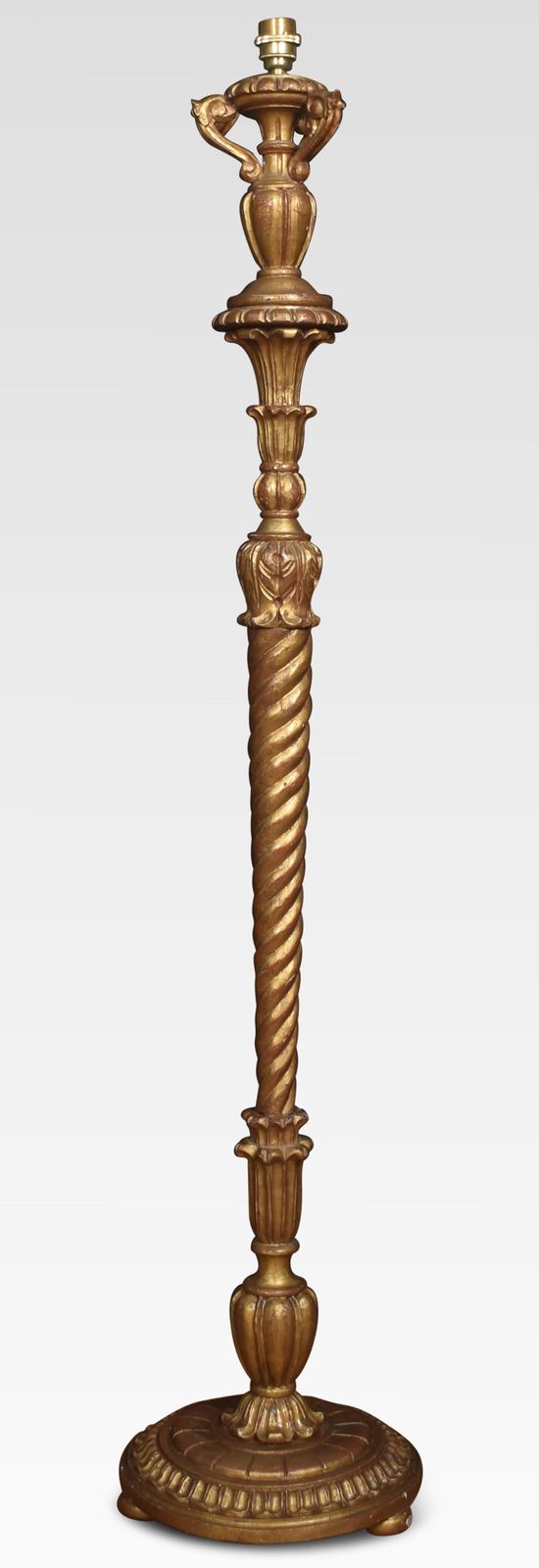 Carved Gilt Wood Standard Lamp photo Lighting