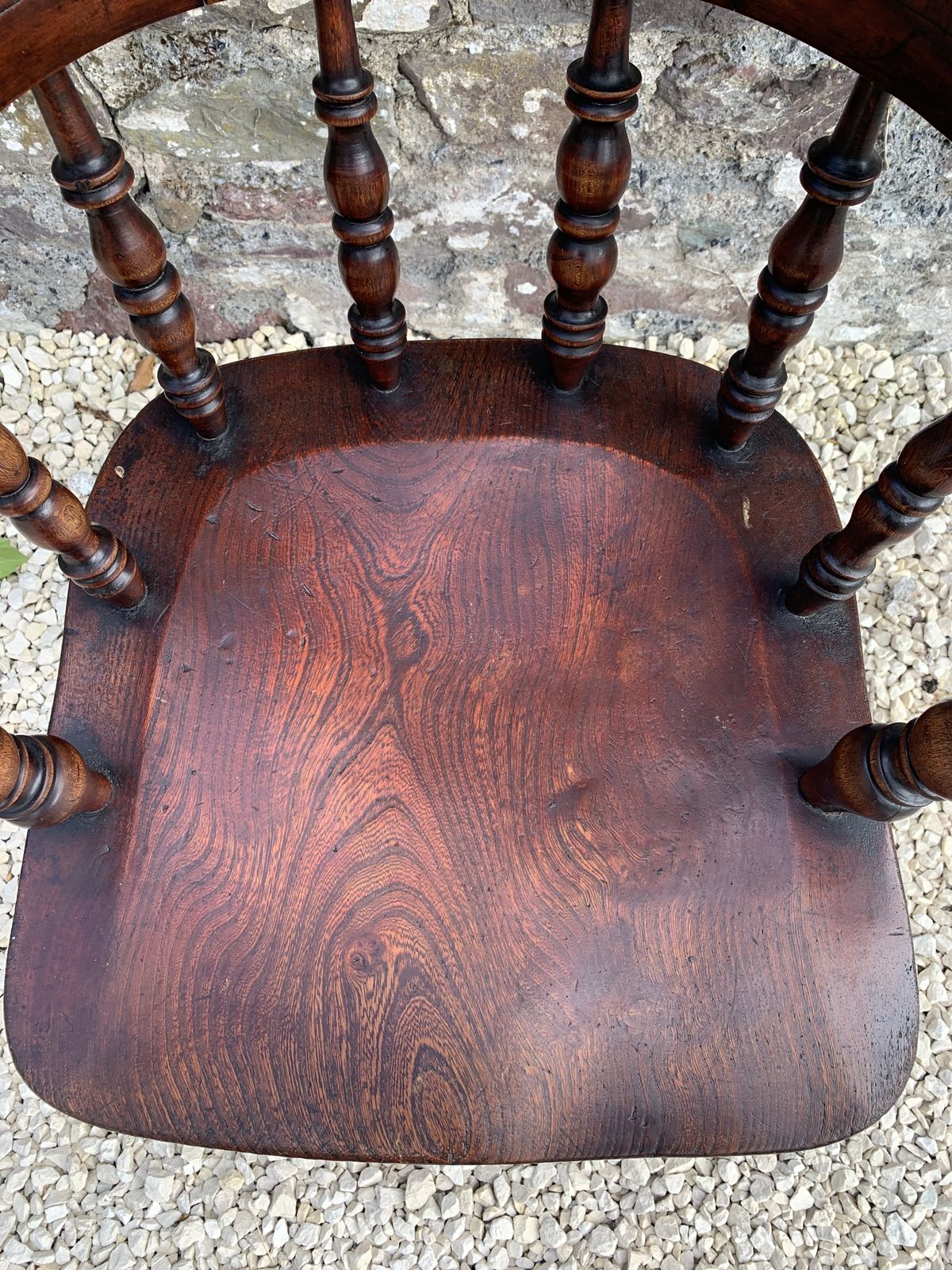 19th Century Broad Arm Windsor Chair photo furniture