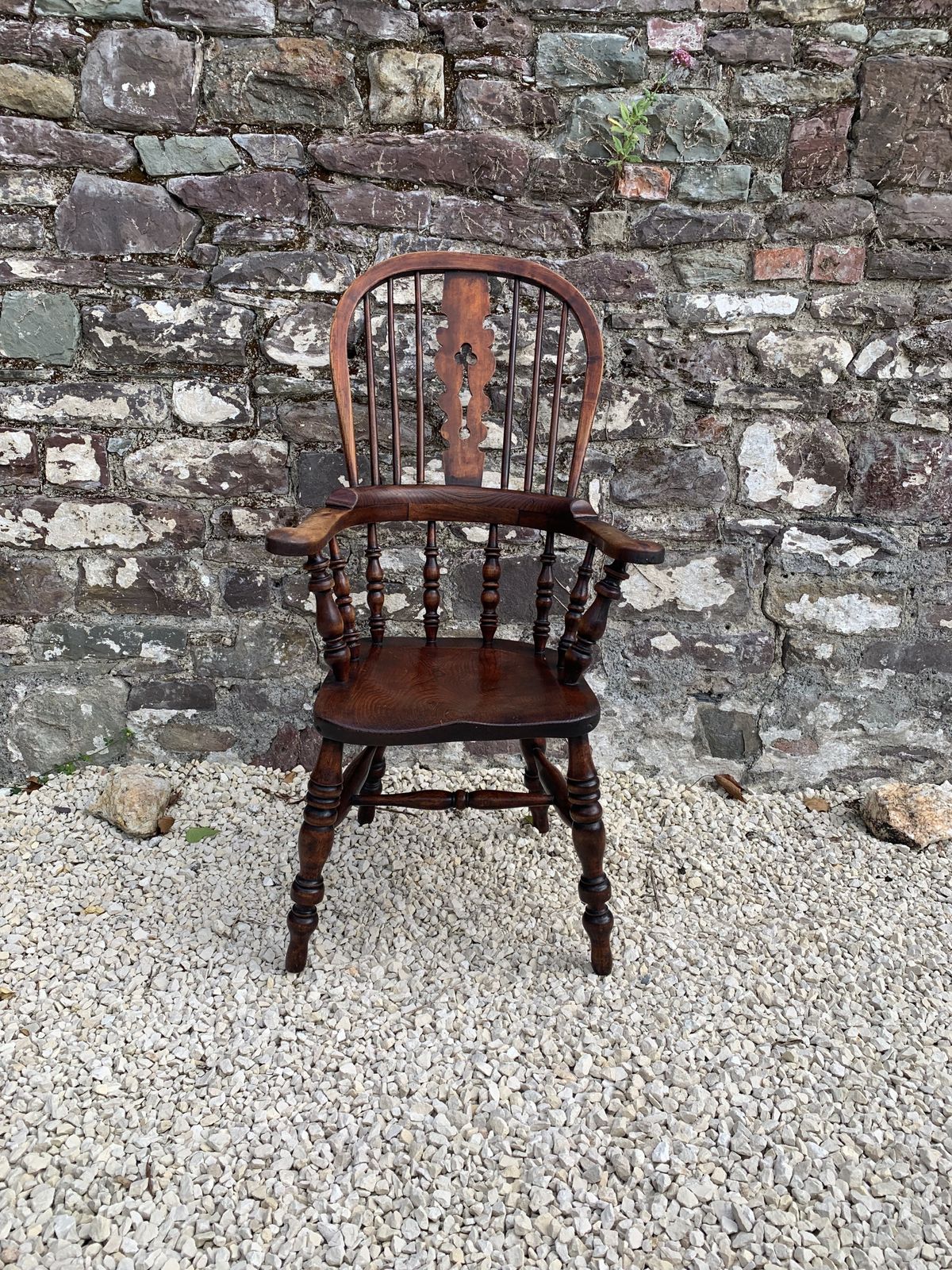 19th Century Broad Arm Windsor Chair