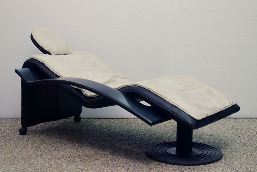 Chaise Longue On Wheels, Italy, 1980s