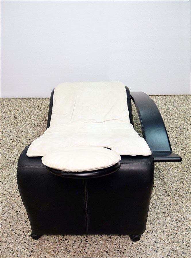 Furniture Chaise Longue On Wheels, Italy, 1980s photo