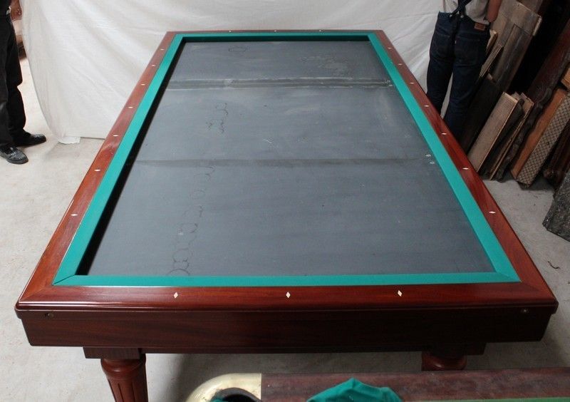 French Billiard Table "Toulet" In Mahogany, Louis XVI Taste Mid 20th Century photo for sale