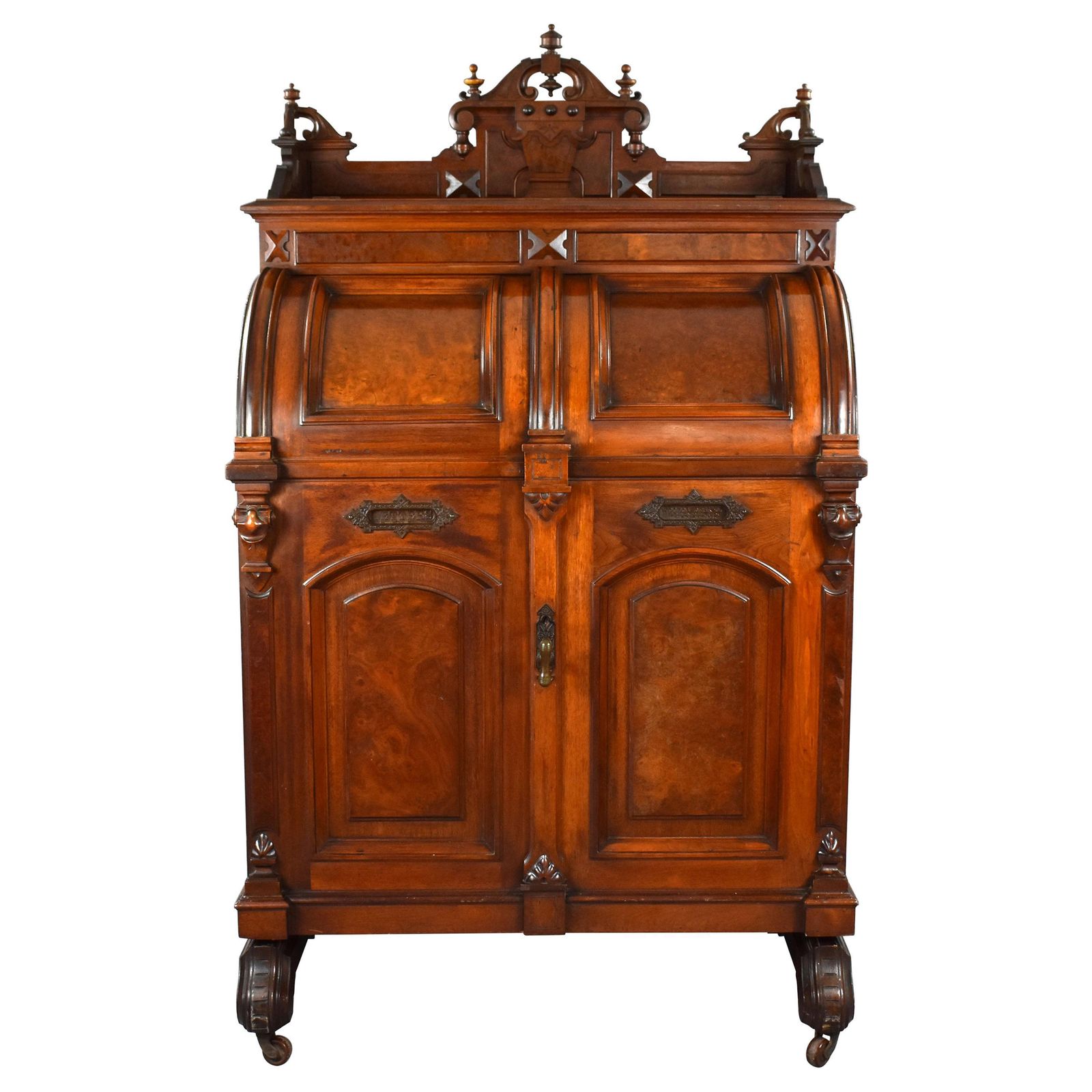 19th Century American Walnut "Wells Fargo" Desk By Wooton Desk. Co