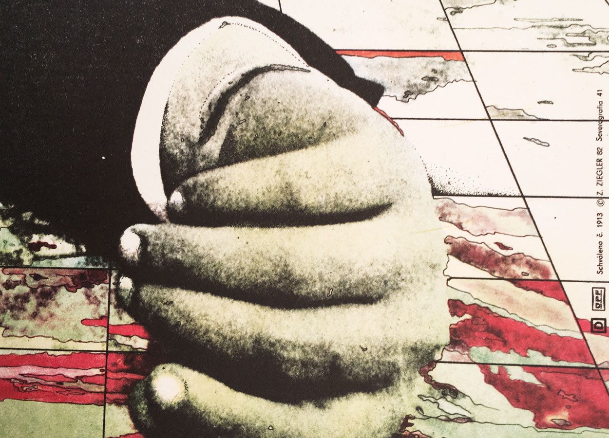 Original Film Poster, Green Ice, Zdeněk Ziegler, 1982, Genuine Czech Vintage Print photo Art