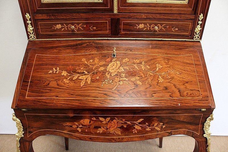 4758.6 Small Showcase Desk, Napoleon III Period, Mid 19th Century photo
