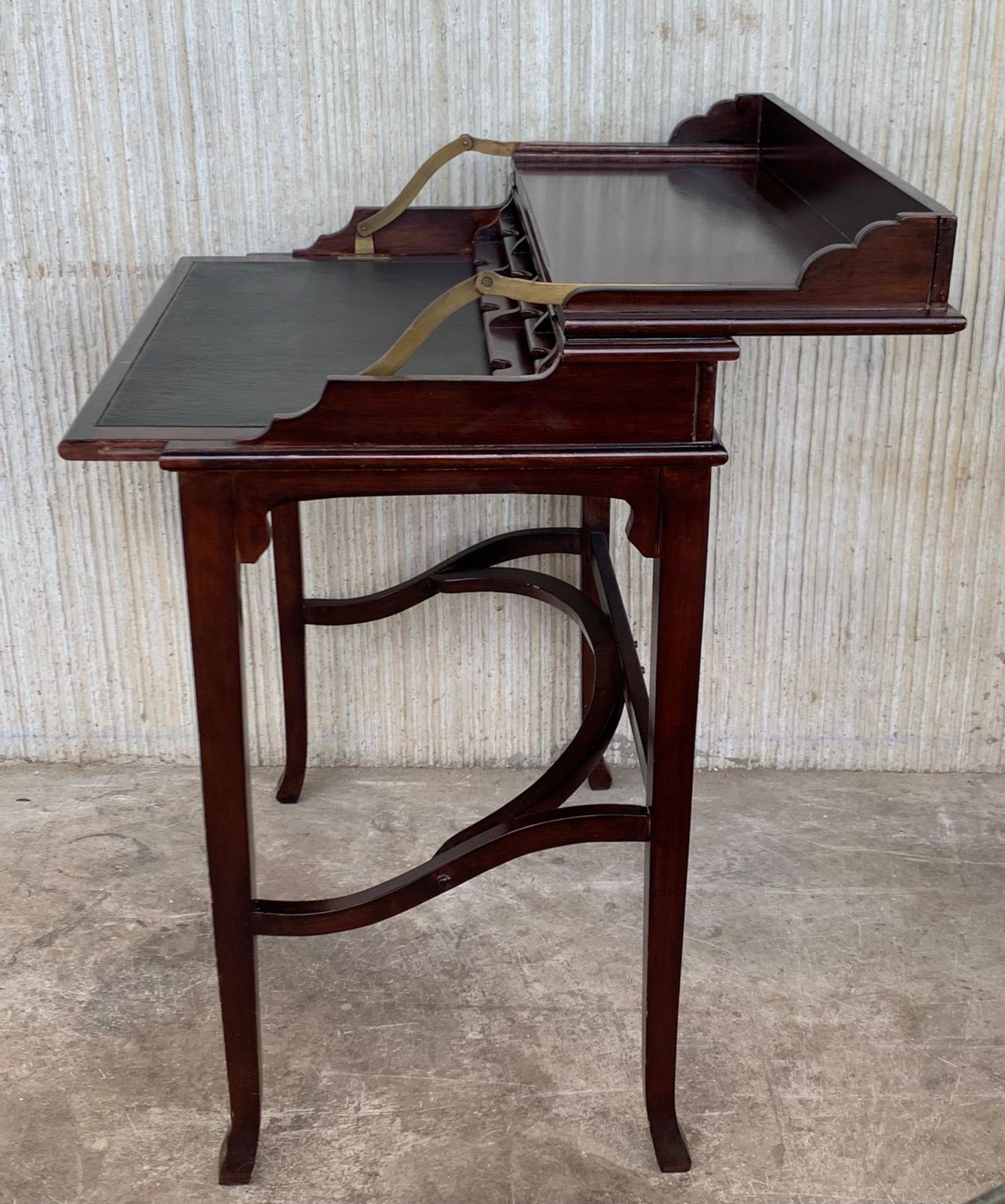 Furniture Late 19th Bureau Antique Cartonnier Sliding Top For Hidden Storage photo
