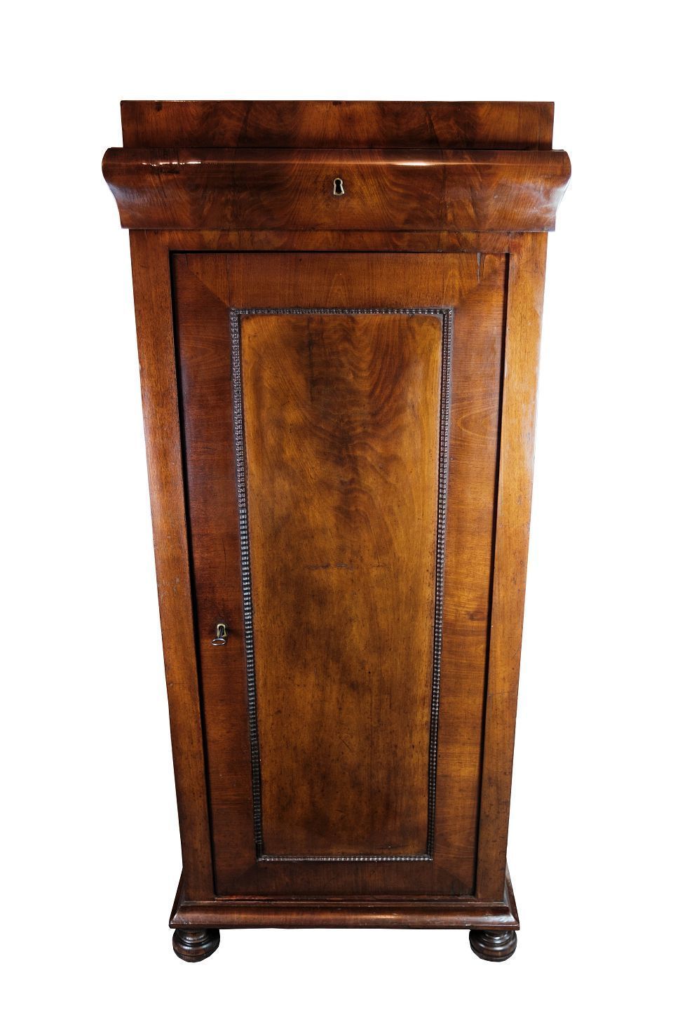 Pedestal Cabinet In Mahogany On Feet From 1840s.