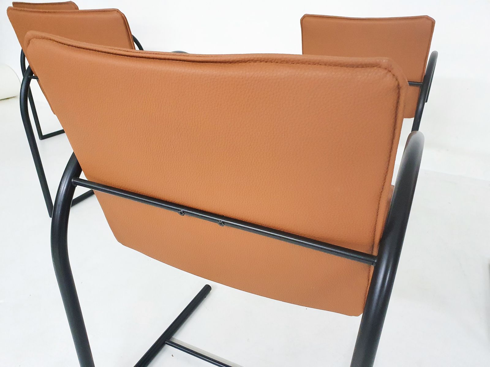 photo furniture Set Van Zes "Cirkel 1" Eetkamerstoelen Van Karel Boonzaaijer & Pierre Mazairac Voor Metaform, Jaren 1980