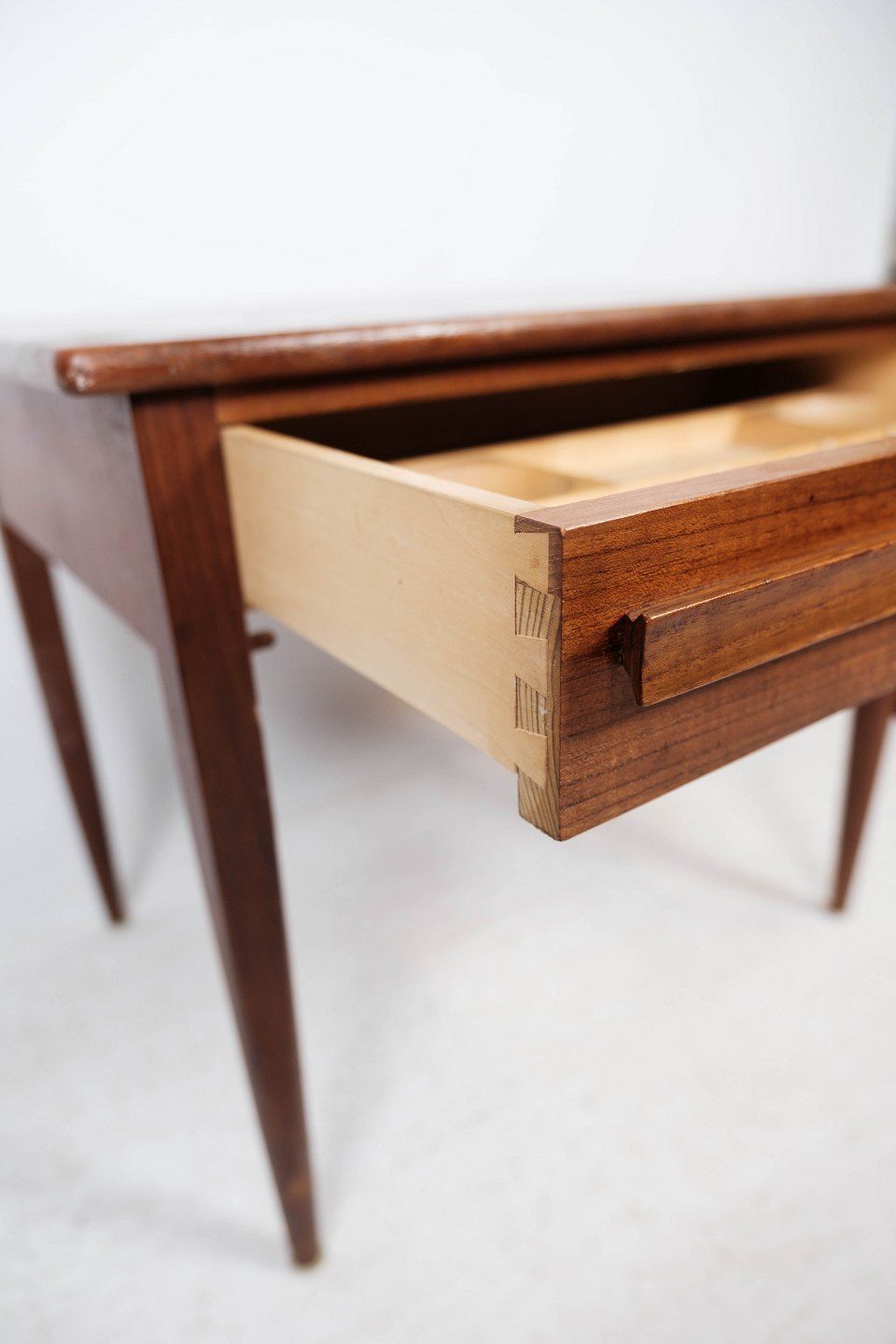 Side Table With Teak Flaps Of Danish Design Manufactured By Silkeborg Møbelfabrik In The 1960s. photo buy