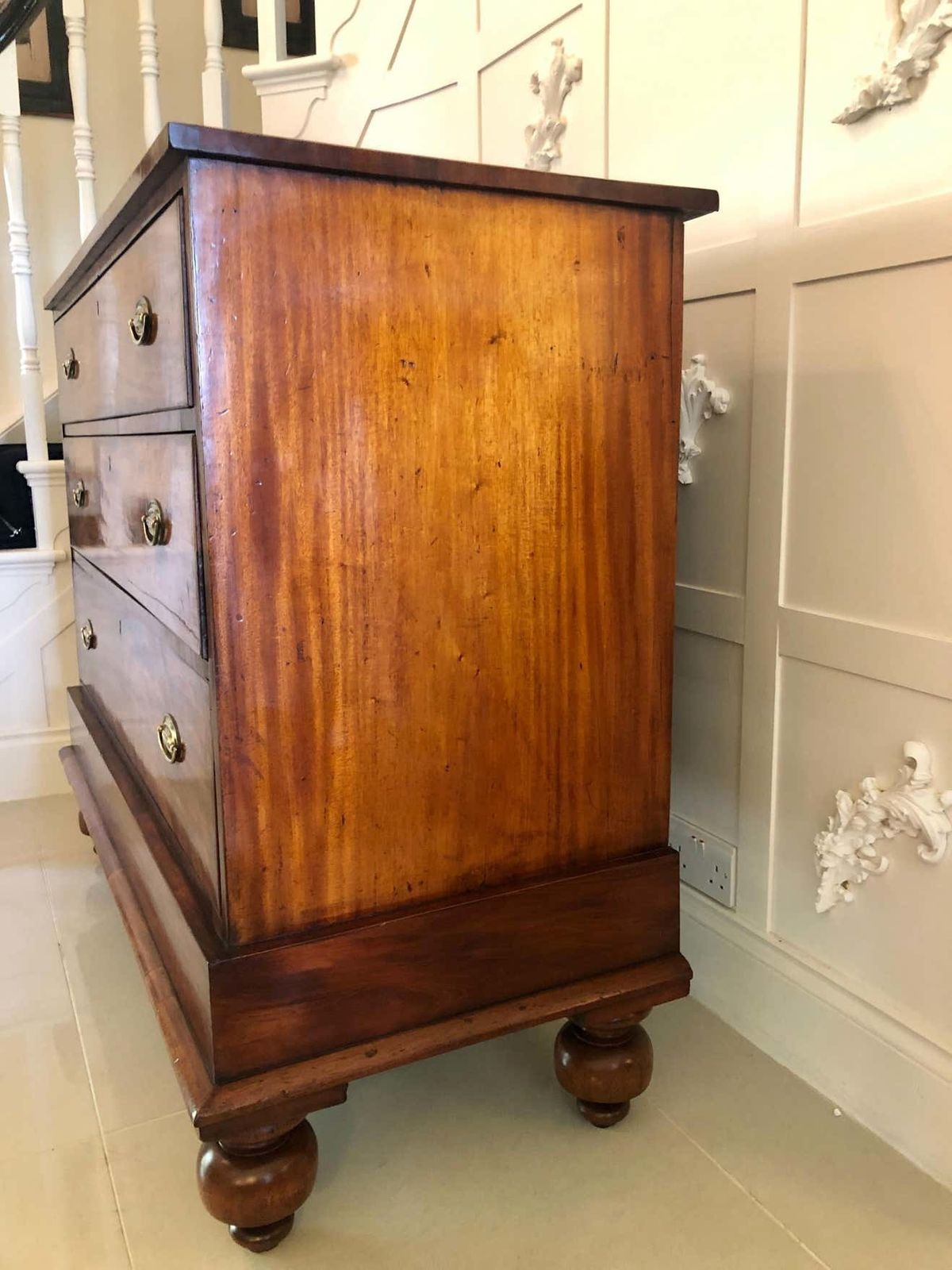 Antique Victorian Mahogany Chest Of Drawers photo 1385.0